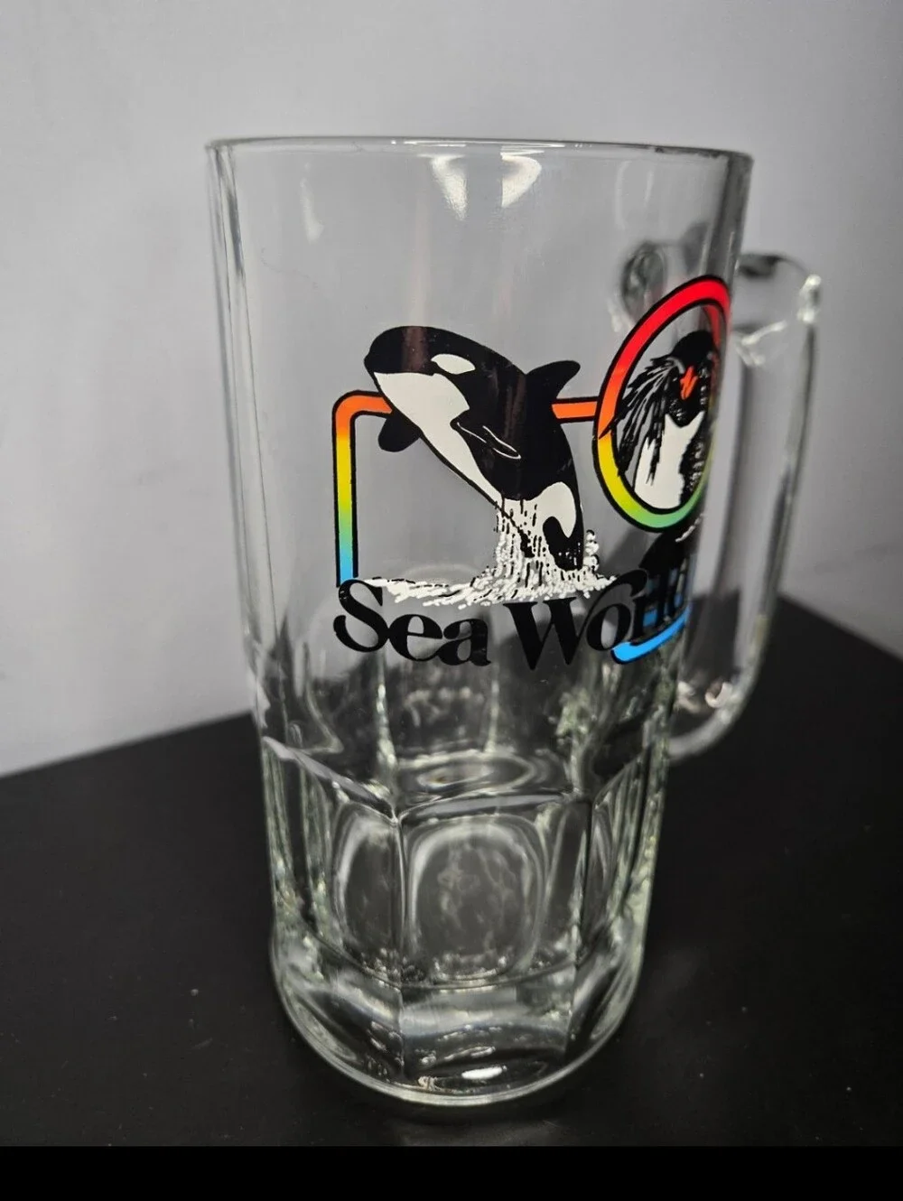 Vintage 1986 Sea World Beer Stein) Mug Humungous 3LB